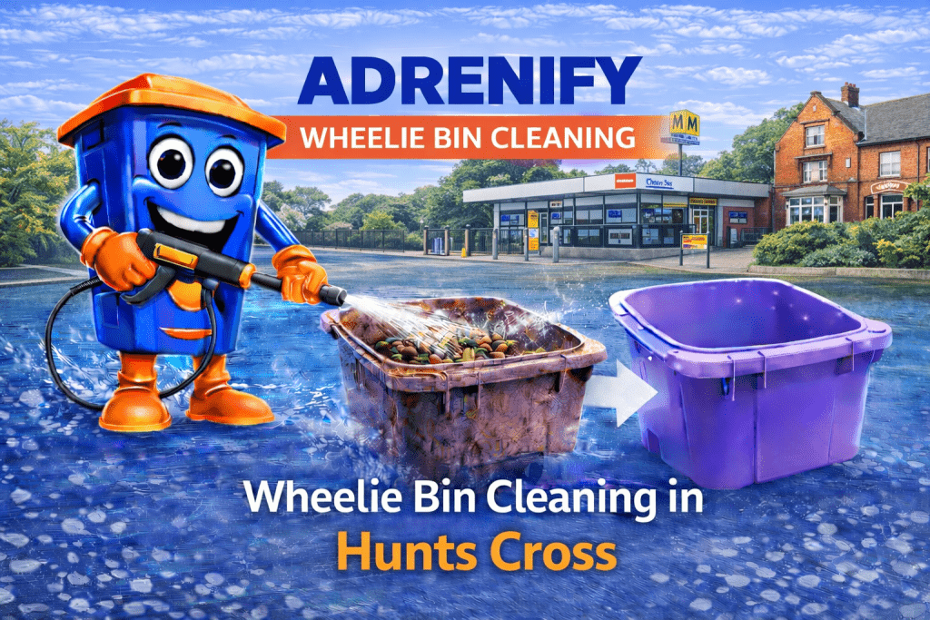 Wheelie Bin Cleaning in Hunts Cross, Liverpool