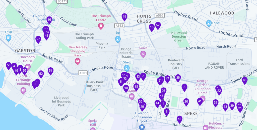 Tuesday Wheelie Bin Cleaning in Speke & South Liverpool (A1 & A2 Rounds)