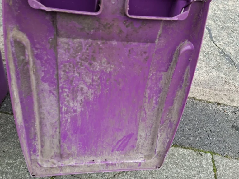 First Deep Bin Cleans lid before, Woolton, Liverpool